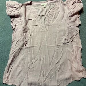 Maurices Blush Ruffled Blouse